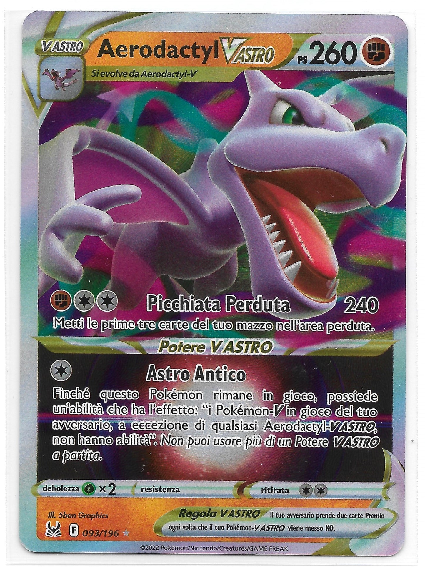 Aerodactyl V Astro 093/196 - Einzelkarte Italienisch